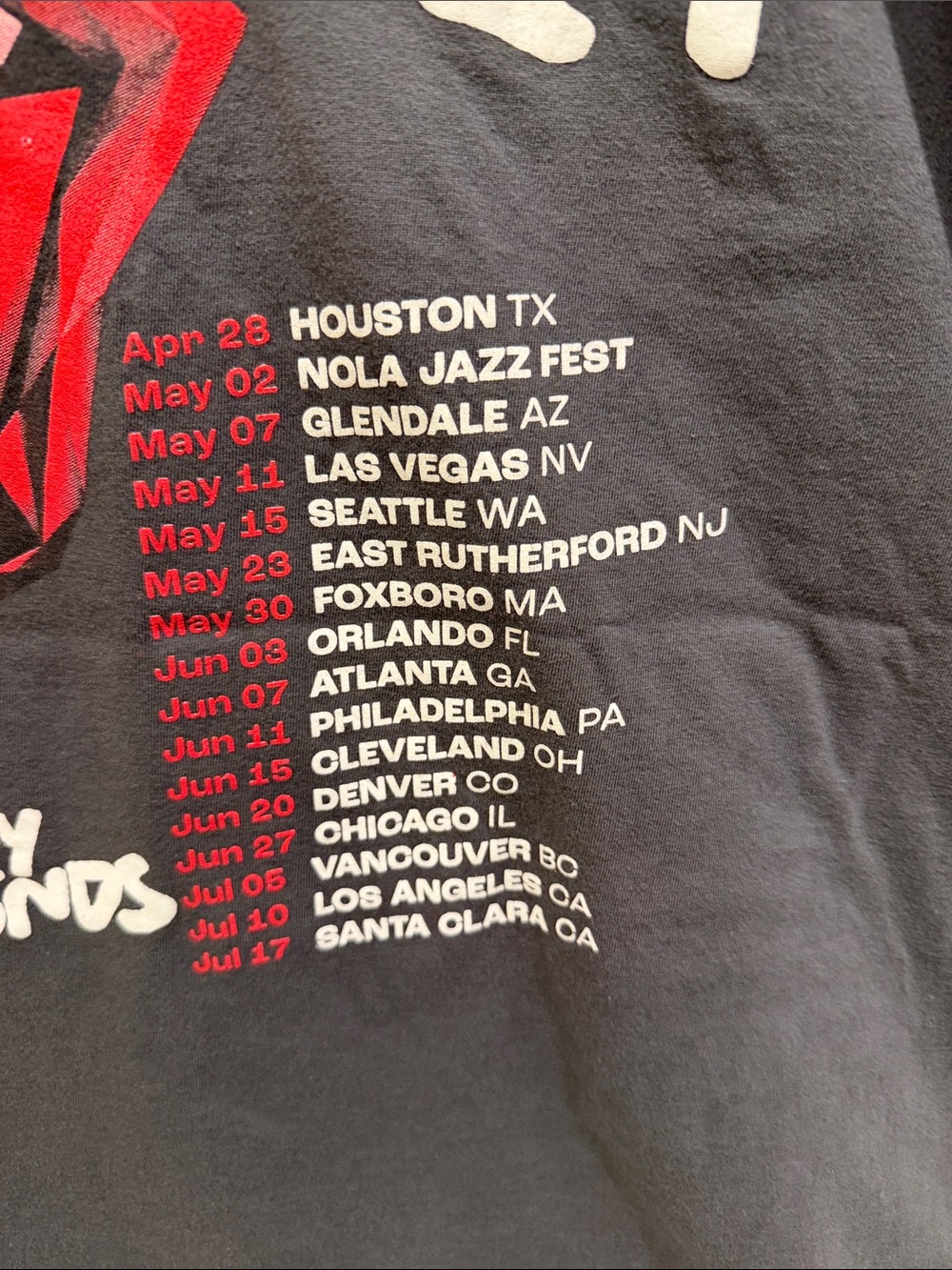 Rolling Stones Hackney Diamonds Tour 2024 Tee XXL Double Sided Shirt - Picture 6 of 12